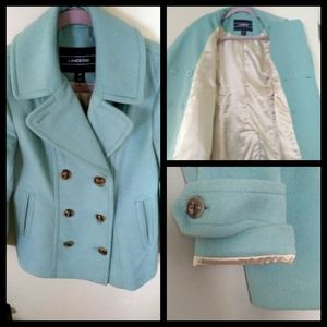 Women's blue peacoat, size 2P